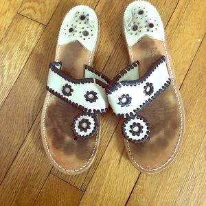 Jack Rogers Navajo Tan and Brown Sandals